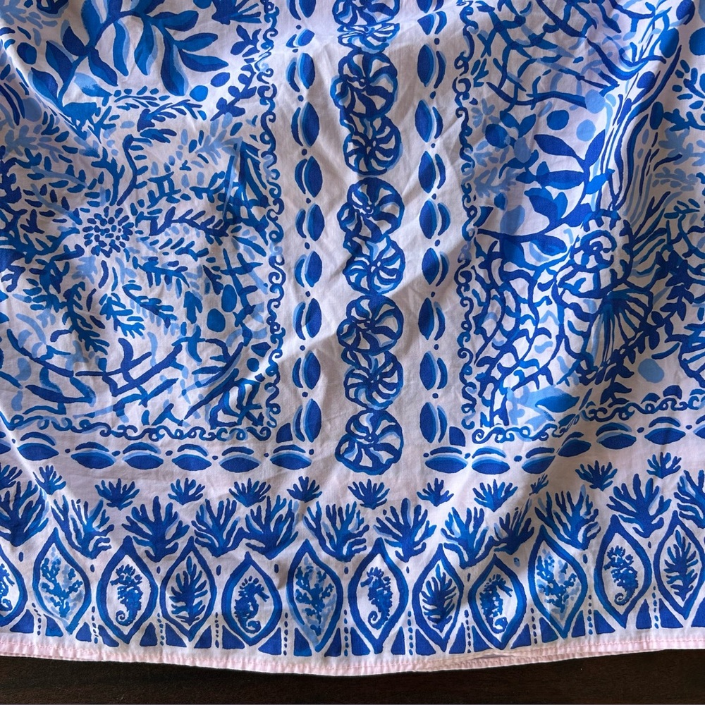Lilly Pulitzer | Frankee Off-the-Shoulder top | High Tide Vibes print | XS - Picture 3 of 10
